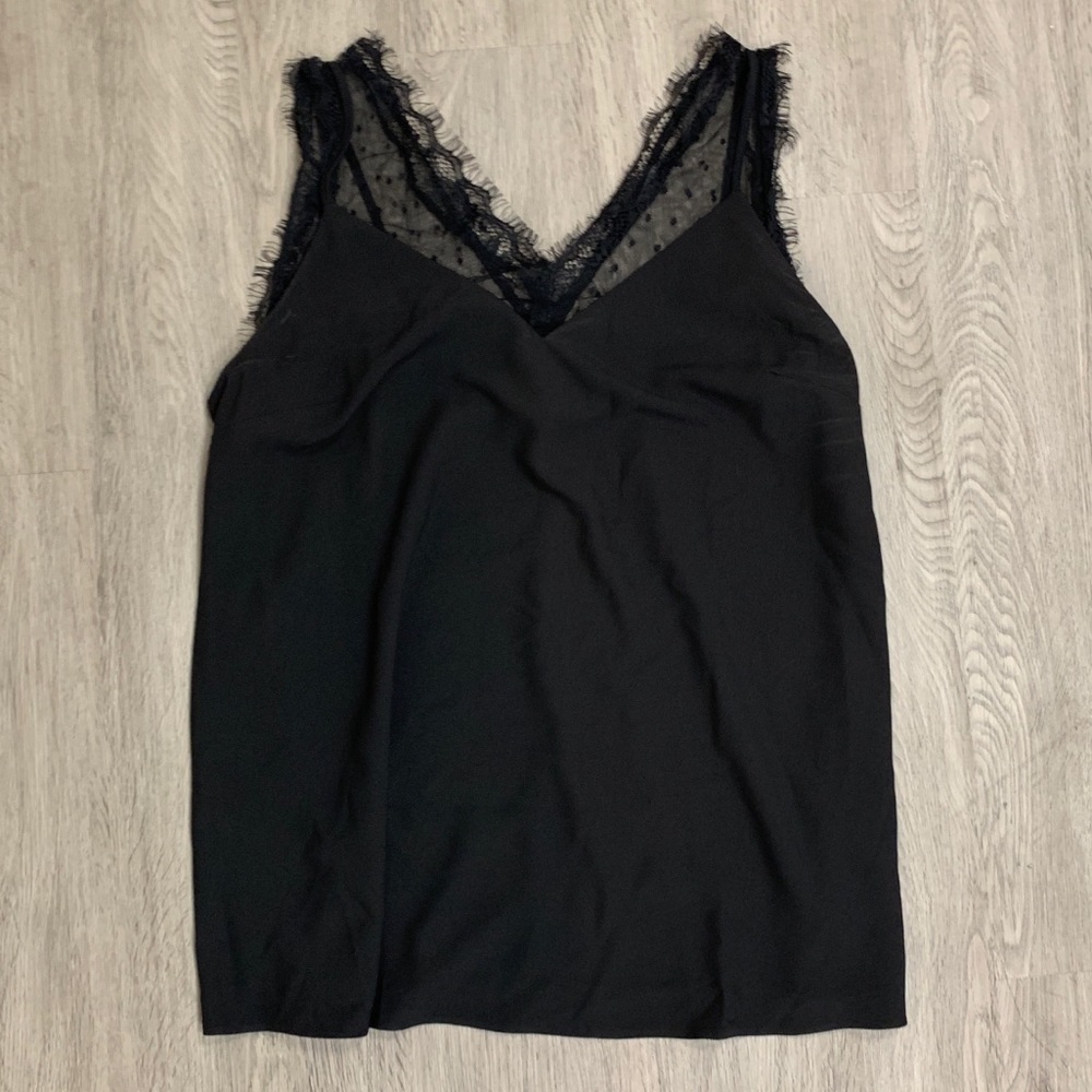 ASOS Black Lace Top - Size 12